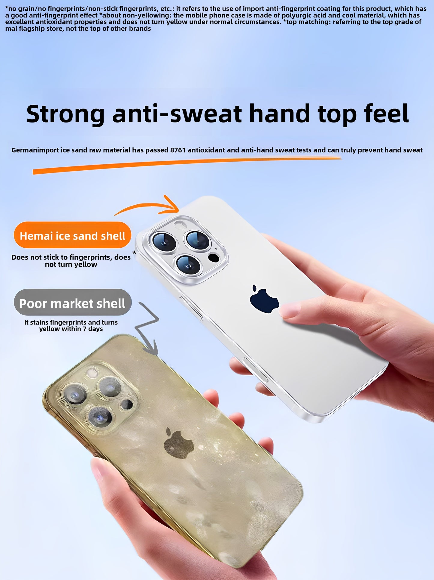 Sandblasted lens all-cover transparent silicone phone case