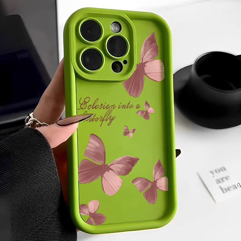 Light brown butterfly iPhone case