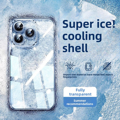 Sandblasted lens all-cover transparent silicone phone case